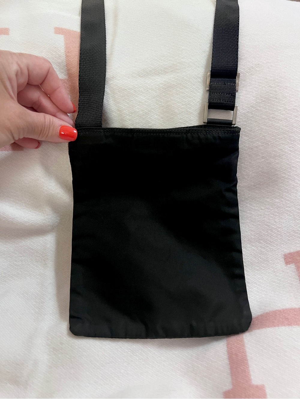 PRADA⭐️Authentic Black Nylon Belt/Crossbody Pouch with Silver hardware! - Picture 7 of 9